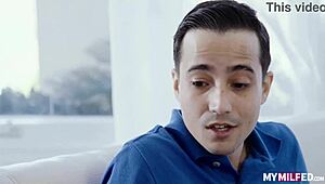 Pleasing Mommy Slimthick Vic Rides Her Stepson with Wild Energy