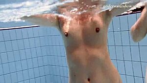 Wow, Iva and Paulinka's Hot Pool Lesbian Action!