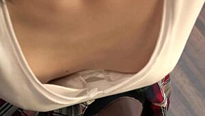 Small Tits Girl Excited In Public, Wets From Shame Part 1