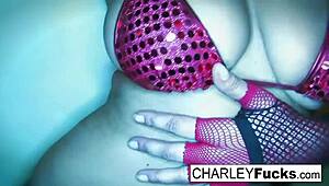 Charley Chase In Sexy Lingerie And Stockings