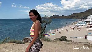 Shocking! Teen Pees Publicly Near Beach with Crowd Watching