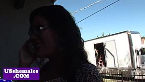 hey, watch this spex shemale ride cock reverse cowgirl style