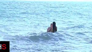 Beautiful Brunette Bent Over For Anal At Seaside.