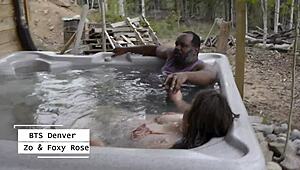 Behind the scenes with Zo Snow and Foxy Rose at Denver bash