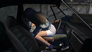 GTA 5 Trevor hires hooker for car sex service
