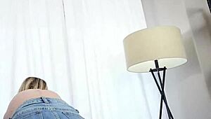 Skye angel surprises casting agent with tight pussy blowjob and riding