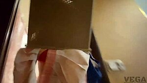 Hey, stuck in the basket, can I cum inside your pussy?