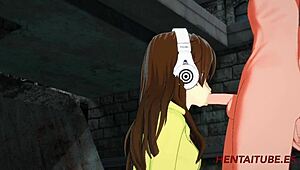 dr stone hentai senku ishigami and yuzuriha ogawa in intense scene