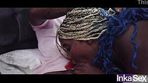 Ebony from Colombia super big-ass fucks two best gay friends