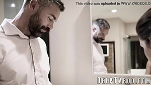 Lucious 18yo indulges in forbidden hardcore sex with stepdaddy