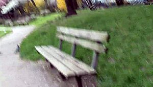 Beautiful Slut Pissing and Masturbating in Public London