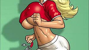 two hot blondes with monster cocks