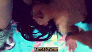 Siêu phẩm Chinese girl with glasses bangs boyfriend hard