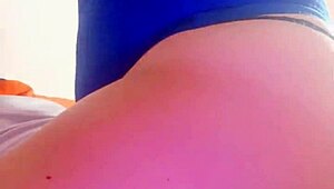 Wife slut sucks stepbrother's dick and balls, rides him rough, gets filled with cum