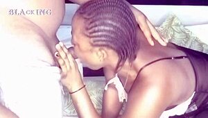 SHE'S A GREAT COCK SUCKER ON BED FIRST TIME