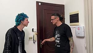 Your friend's cum filled my pussy, boyfriend watched!