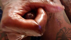 Hallelujah Johnson Wanking His Big Black Cock with Pocket Pussy