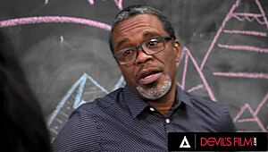 Hey, naughty teen Angeline Red gets spanked by teacher before monster cock fuck 😈