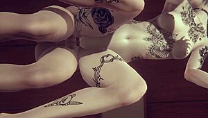 Hentai Futanari Alice Gets Footjob And Doggy Fuck