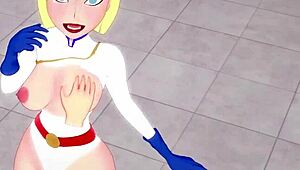 want to see power girl in pov with superman fantasy?