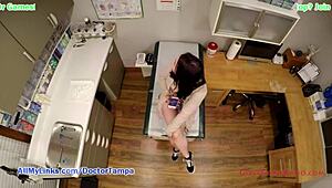 Clov - Busty Asian Mina Moon faces humiliating gyno exam by Doctor Tampa for university entry at GirlsGoneGyno com