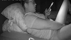 Busty girl records a private video for her girlfriend, caught on hidden cam