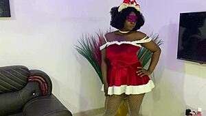 yo, merry christmas! zaynab as mrs santa claus banged hard by monster black dick! 🎅