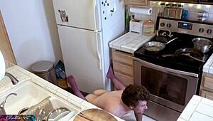 Stepson fell, so stepmom rides him to help out! 😂