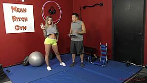 Mean bitch in the gym - karma rx - femdom domination!