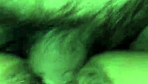 Watch this single guy fuck my slut wife and fill her hairy pussy in a threesome