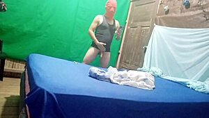 she flashes natural tits in lingerie for stepdad's homemade video