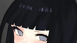 Hinata Delivers Hot Handjob on Big Cock in POV Hentai Scene