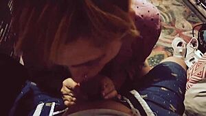 Curvy blonde in miniskirt delivers a surprising happy ending