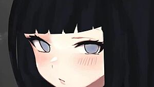 Hinata Delivers Hot Handjob on Big Cock in POV Hentai Scene