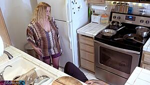 Stepson fell, so stepmom rides him to help out! 😂