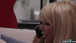 Blonde Tranny Brittney Kade Massages and Fucks Hard