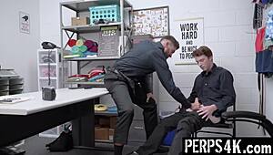 Horny Officers Explore Gay Desires at Work