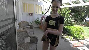 Petite cutie with pigtails loves getting fucked rough and messy.