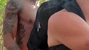 I took a walk behind the school, met a horny young guy, fucked his tight ass, and filled his mouth with cum.