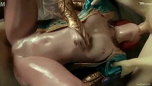 the witcher game in anime style