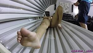 old redhead blows my annoying stepbro's cock