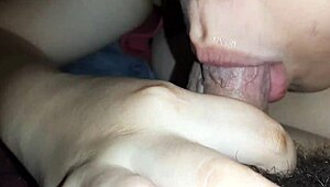 sloppy blowjob from asian babe with sexy tits reveal.