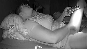 Busty girl records a private video for her girlfriend, caught on hidden cam