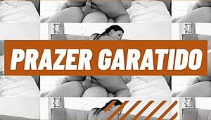 mirella mansur rides hard and crazy, taking lots of milk in her ass 😈