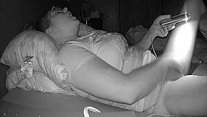 Busty girl records a private video for her girlfriend, caught on hidden cam