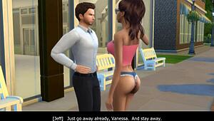 Addicted to Vanessa in Sims 4, the Girl Next Door Seduces at Wedding.