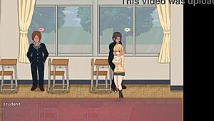 college lady fucks men in new hentai game 😏