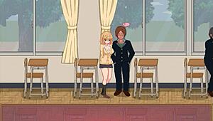 college lady fucks men in new hentai game 😏