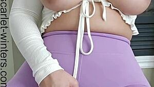 Horny teacher jerks off with pink vibrator for you