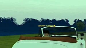 Exploring Greystone Mansion With Interracial Characters In An Anime Cartoon Style